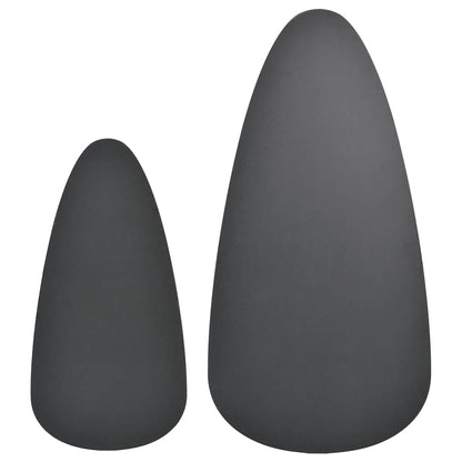 vidaXL Ensemble de 2 tables basses en pin massif noir