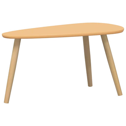 vidaXL Ensemble de 2 tables basses en pin massif marron