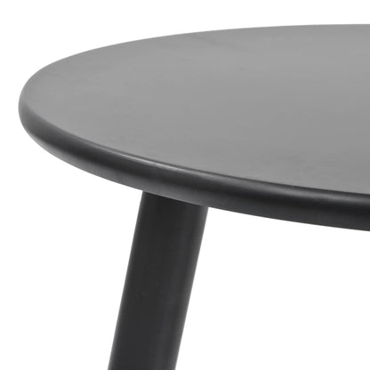 vidaXL Beistelltisch Set 2 Stk. Kiefernholz Massiv Schwarz