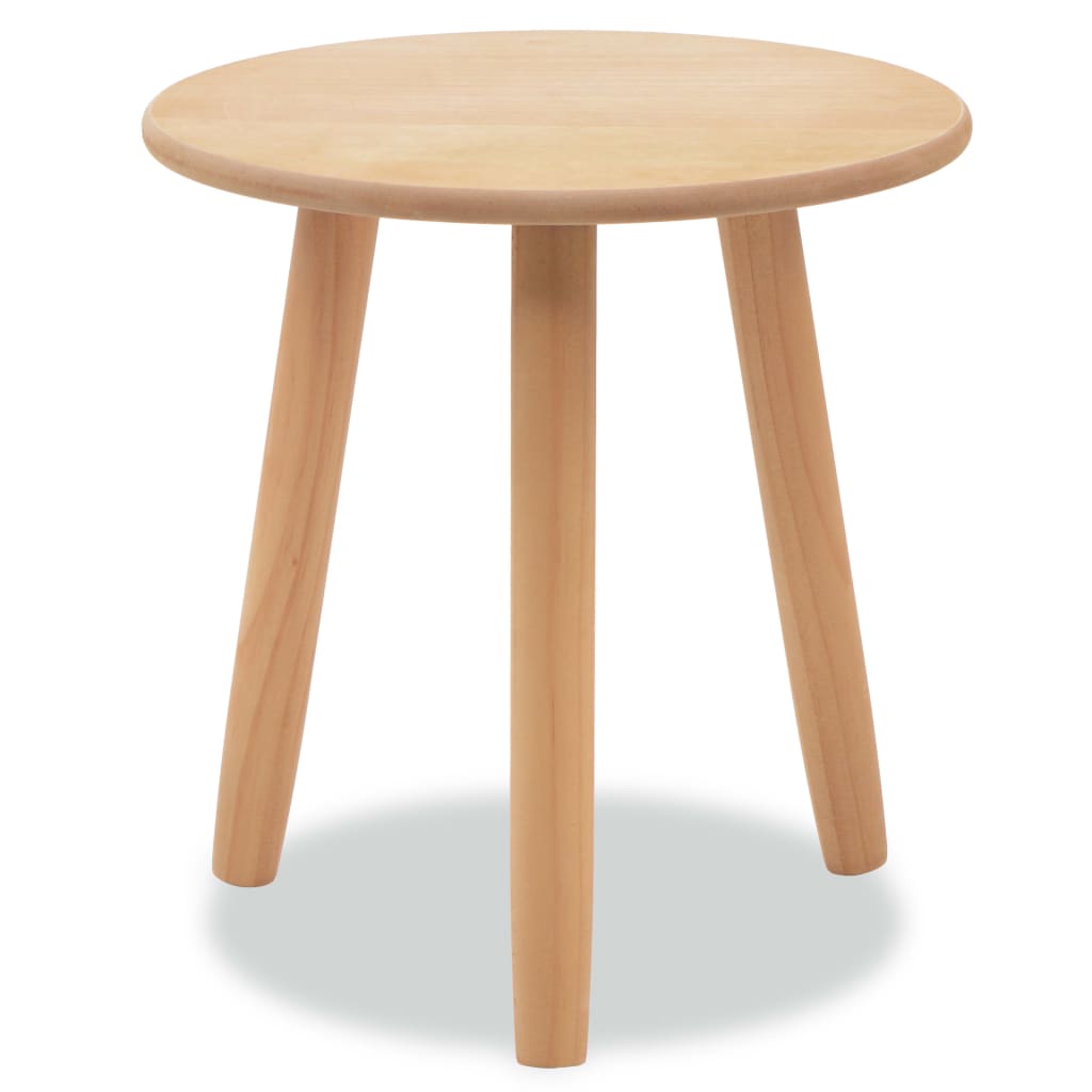 vidaXL Beistelltisch Set 2 Stk. Kiefernholz Massiv Braun