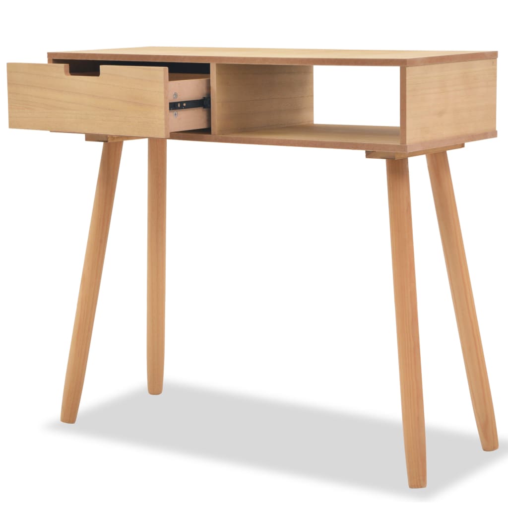 vidaXL Konsolentisch Kiefernholz Massiv 80 x 30 x 72 cm Braun
