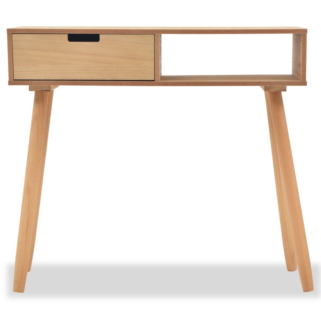 vidaXL Konsolentisch Kiefernholz Massiv 80 x 30 x 72 cm Braun