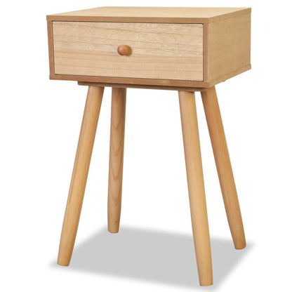 vidaXL Tables de chevet 2 pcs Bois de pin massif 40x30x61 cm Marron