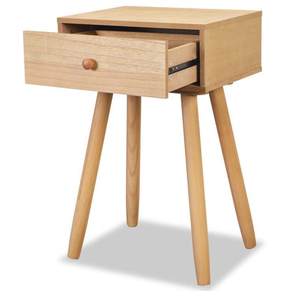 vidaXL Tables de chevet 2 pcs Bois de pin massif 40x30x61 cm Marron