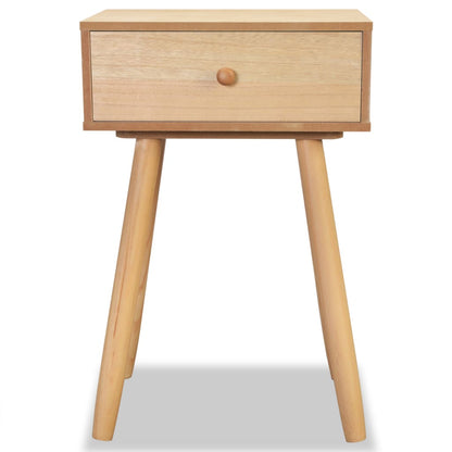 vidaXL Tables de chevet 2 pcs Bois de pin massif 40x30x61 cm Marron