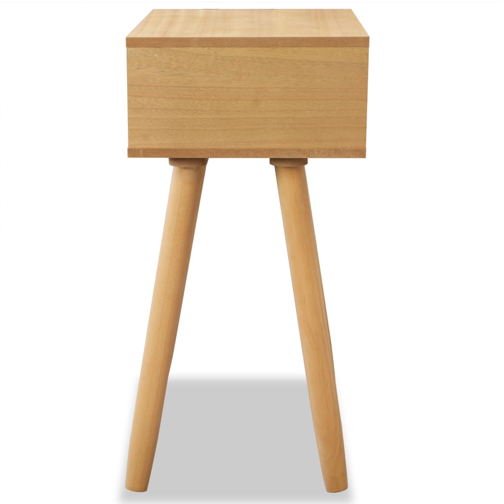 vidaXL Tables de chevet 2 pcs Bois de pin massif 40x30x61 cm Marron
