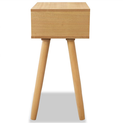 vidaXL Tables de chevet 2 pcs Bois de pin massif 40x30x61 cm Marron