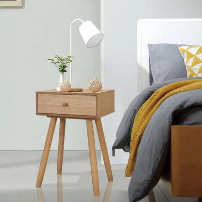 vidaXL Tables de chevet 2 pcs Bois de pin massif 40x30x61 cm Marron