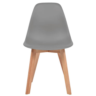 vidaXL Chaises de salle à manger 2 pcs Gris Plastique