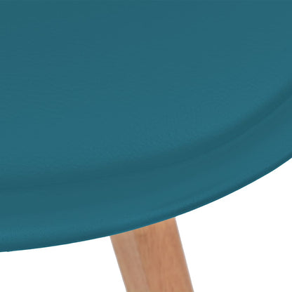 vidaXL Esszimmerstühle 2 Stk. Türkis Kunststoff