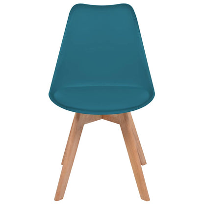vidaXL Chaises de salle à manger 4 pcs Turquoise Plastique
