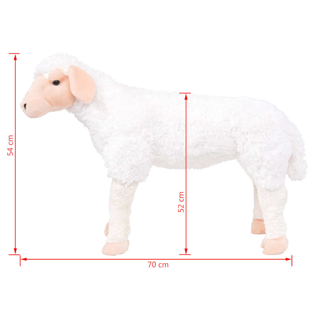 Plüschtier Schaf Stehend Plüsch Weiß XXL