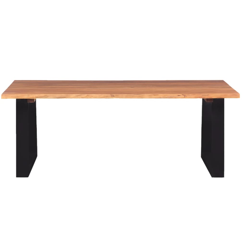 vidaXL Table basse bois d'acacia massif 110x60x40 cm