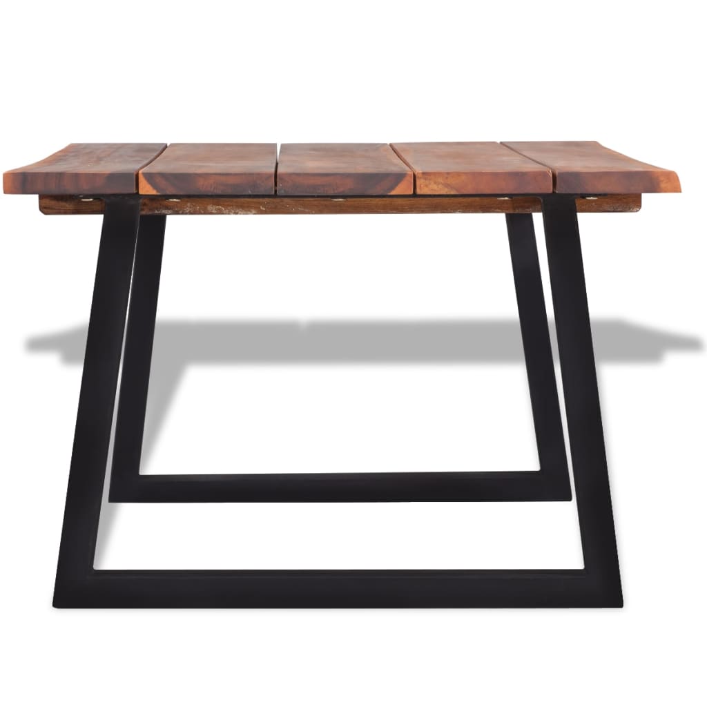 vidaXL Table basse bois d'acacia massif 110x60x40 cm