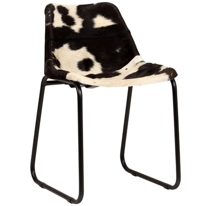 vidaXL Chaises de salle à manger 2 pcs. Cuir de chèvre véritable