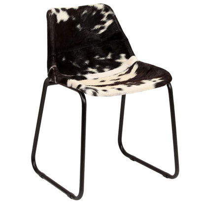 vidaXL Chaises de salle à manger 2 pcs. Cuir de chèvre véritable