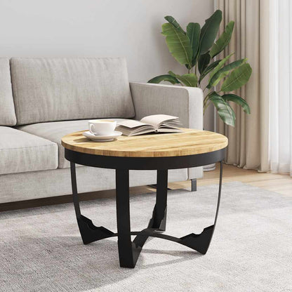 vidaXL Table basse Bois de manguier massif brut 60x40 cm