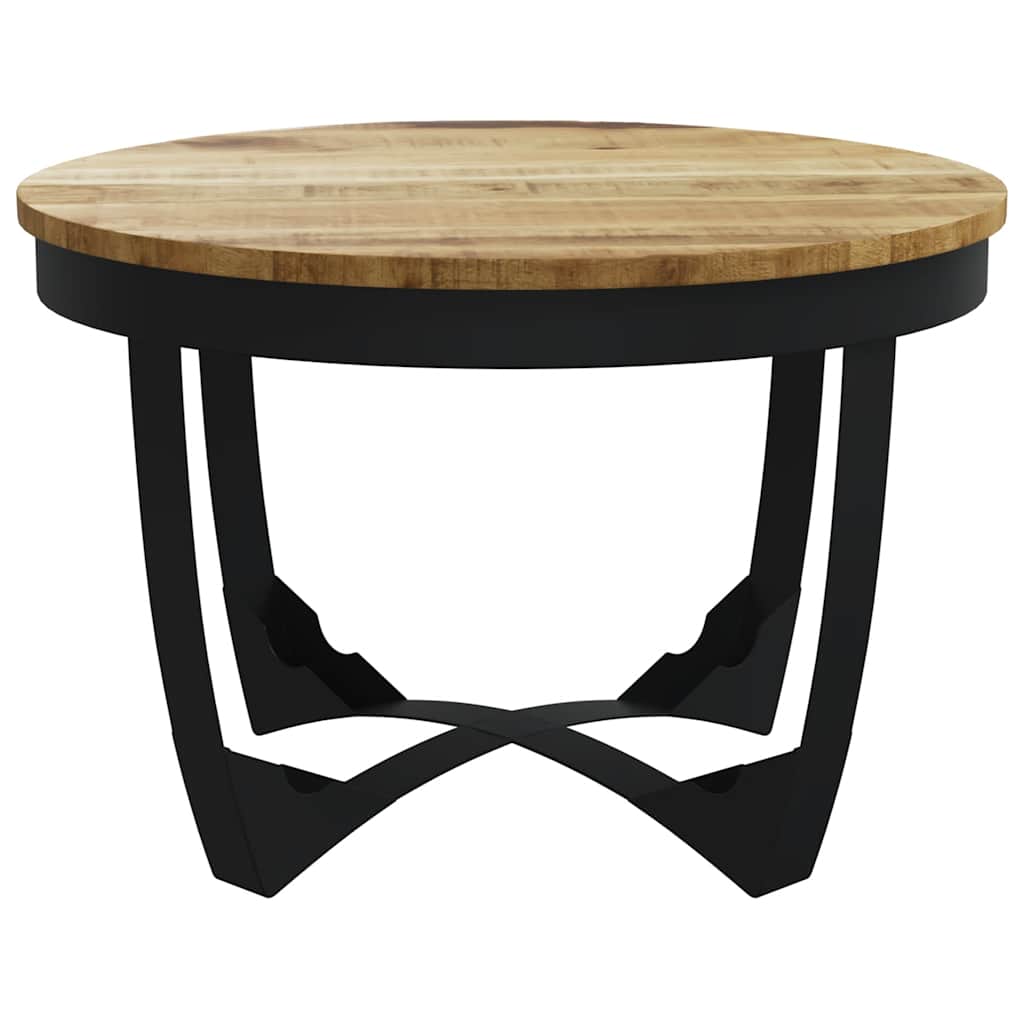 vidaXL Table basse Bois de manguier massif brut 60x40 cm