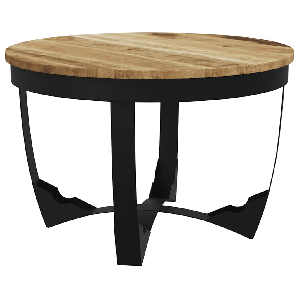 vidaXL Table basse Bois de manguier massif brut 60x40 cm
