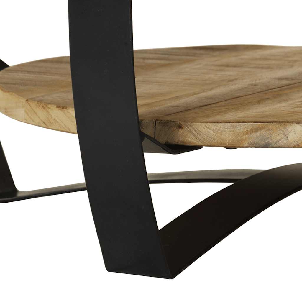 vidaXL Table basse en bois de manguier massif brut 65x32 cm