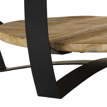 vidaXL Table basse en bois de manguier massif brut 65x32 cm