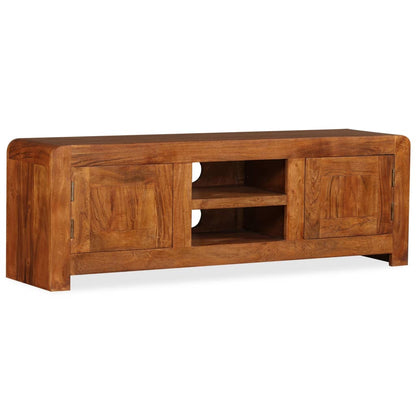 Meuble TV vidaXL en bois massif avec finition couleur miel 120x30x40 cm