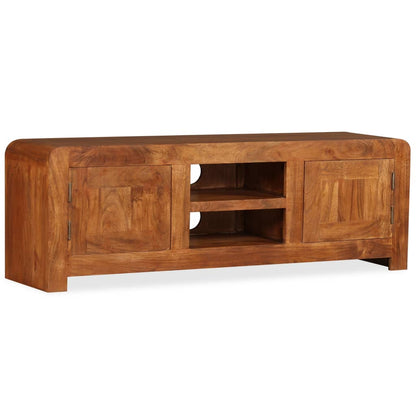 Meuble TV vidaXL en bois massif avec finition couleur miel 120x30x40 cm