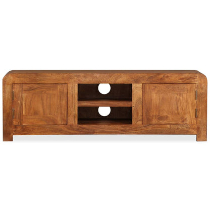 Meuble TV vidaXL en bois massif avec finition couleur miel 120x30x40 cm
