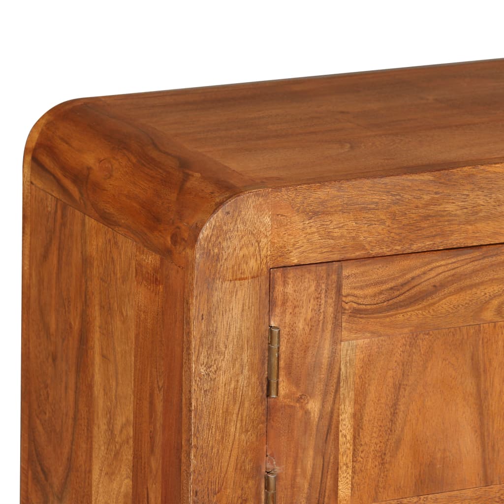 Meuble TV vidaXL en bois massif avec finition couleur miel 120x30x40 cm