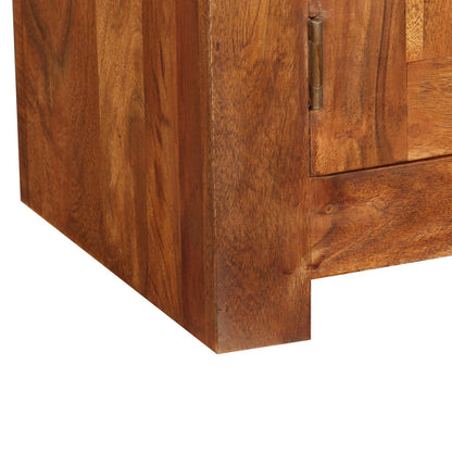 Meuble TV vidaXL en bois massif avec finition couleur miel 120x30x40 cm