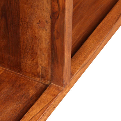 Meuble TV vidaXL en bois massif avec finition couleur miel 120x30x40 cm