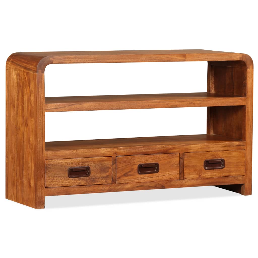 Meuble TV vidaXL en bois d'acacia massif 90x30x55 cm