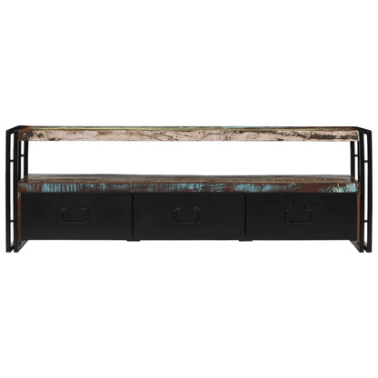 vidaXL Meuble TV en bois de récupération massif 120x30x40 cm