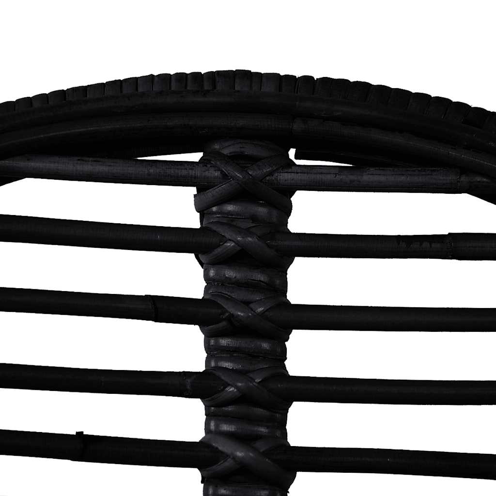 vidaXL Chaises de salle à manger 2 pcs. rotin naturel noir