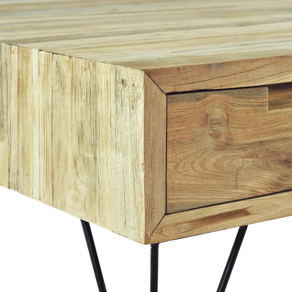 vidaXL Table basse 80x80x40 cm en bois de teck massif
