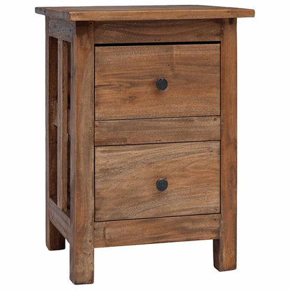 vidaXL Table de chevet en bois d'acajou massif 40x30x51 cm