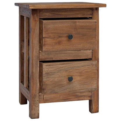 vidaXL Table de chevet en bois d'acajou massif 40x30x51 cm