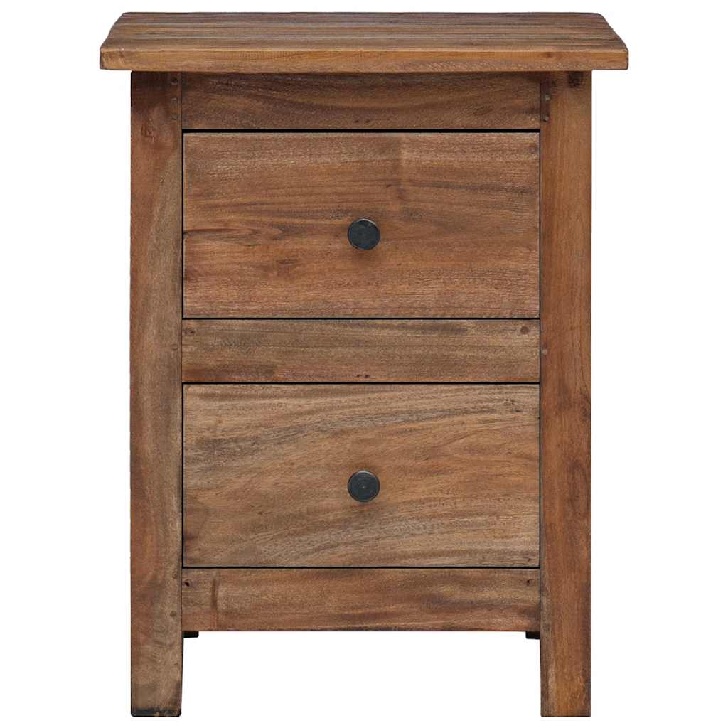 vidaXL Table de chevet en bois d'acajou massif 40x30x51 cm