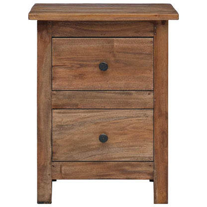 vidaXL Table de chevet en bois d'acajou massif 40x30x51 cm