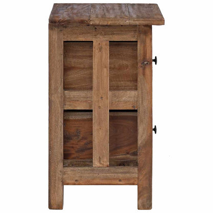 vidaXL Table de chevet en bois d'acajou massif 40x30x51 cm