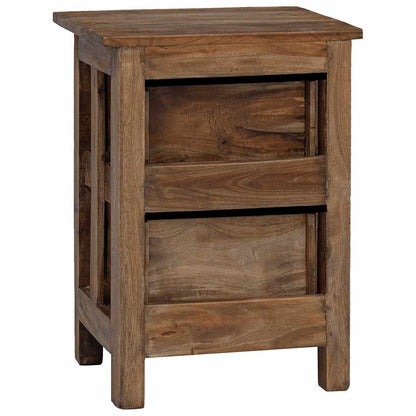vidaXL Table de chevet en bois d'acajou massif 40x30x51 cm