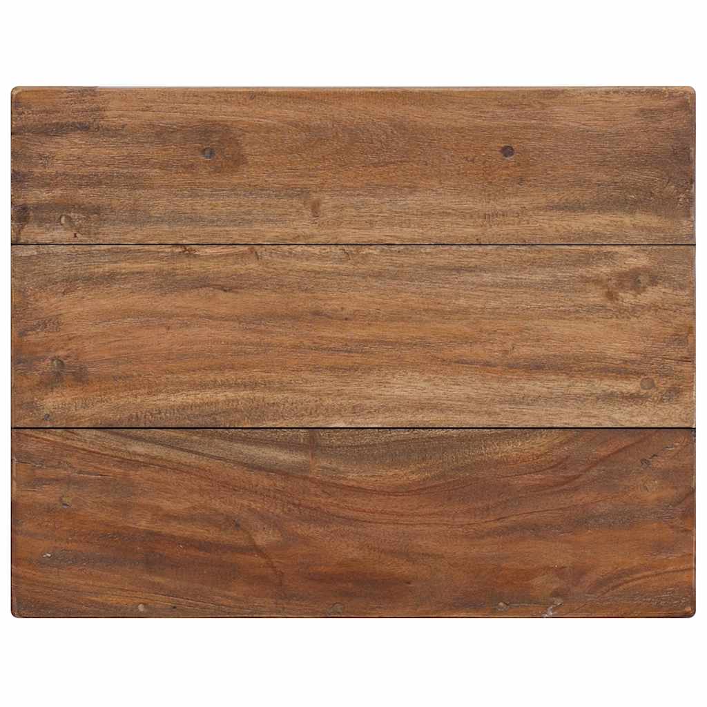 vidaXL Table de chevet en bois d'acajou massif 40x30x51 cm