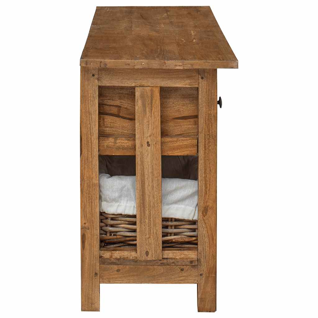 vidaXL Sideboard Massives Mahagoniholz 100x30x50 cm