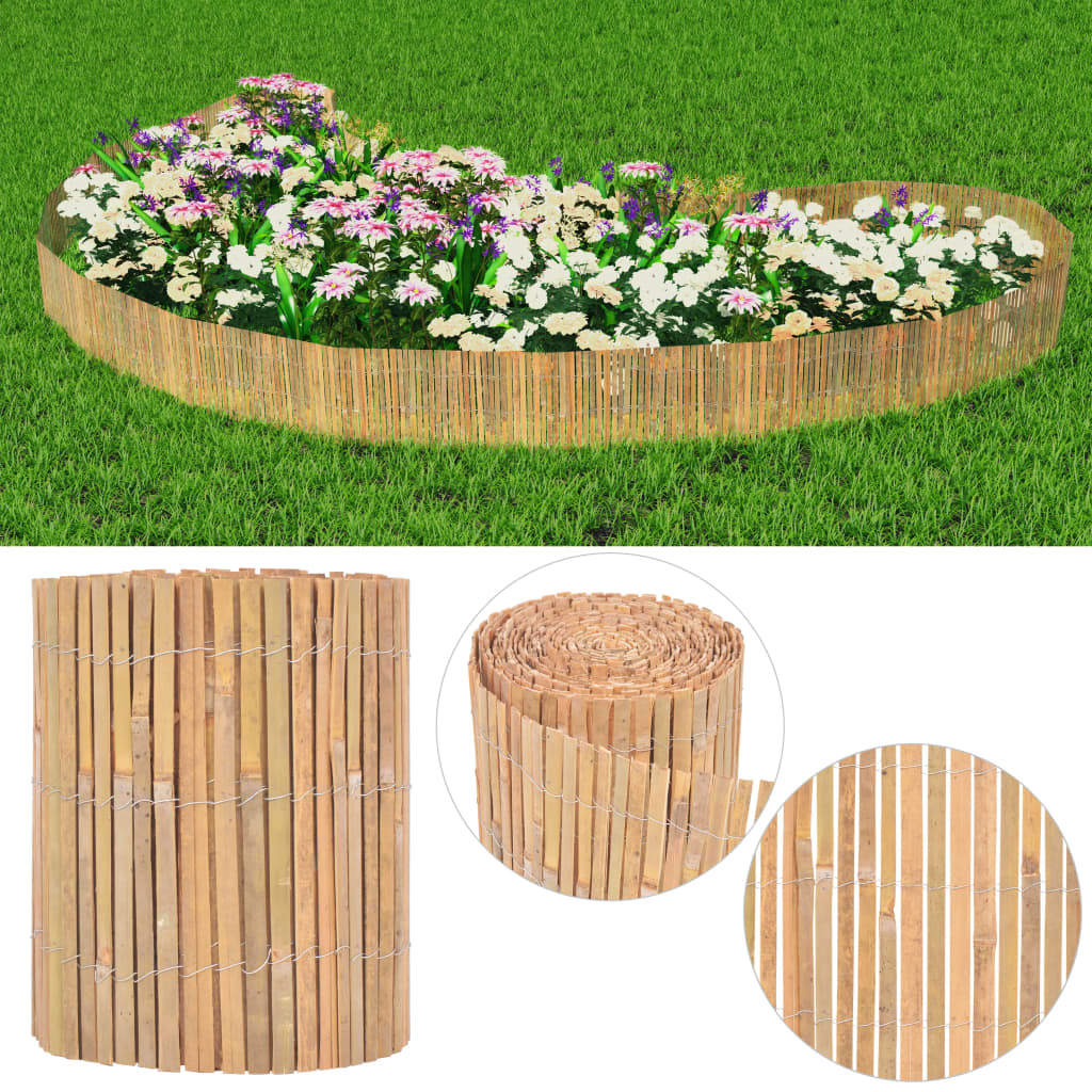 vidaXL Clôture de jardin Bambou 1000×30 cm