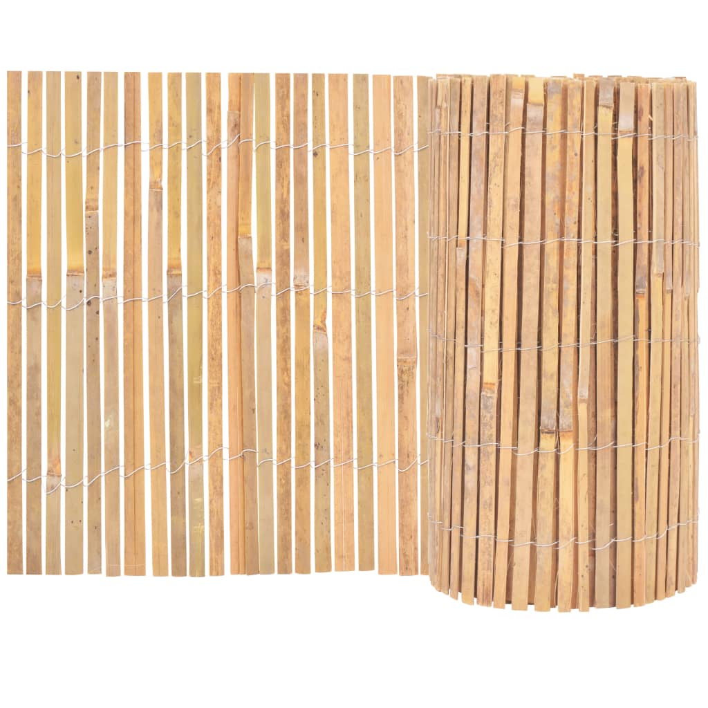vidaXL Clôture de jardin en bambou 1000×50 cm