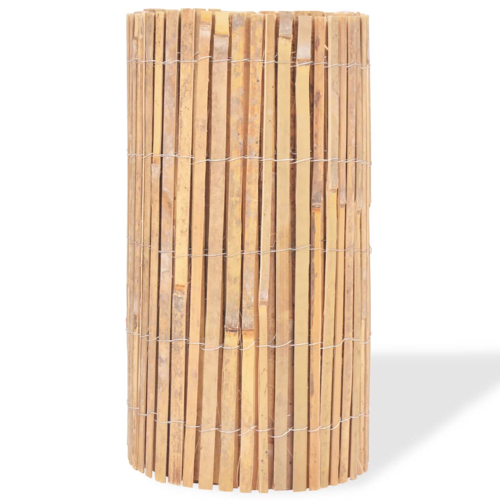vidaXL Clôture de jardin en bambou 1000×50 cm