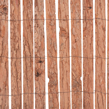 vidaXL Gartenzaun Rinde 1000×30 cm