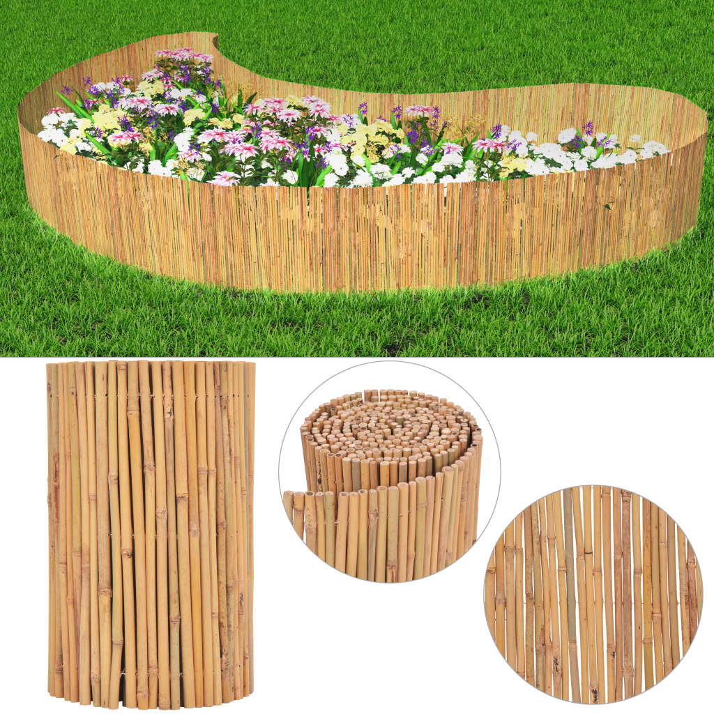 vidaXL Clôture de jardin en bambou 500 x 50 cm