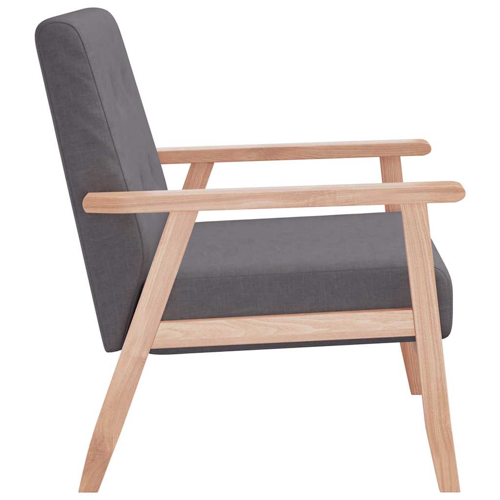 vidaXL Sessel Dunkelgrau Stoff