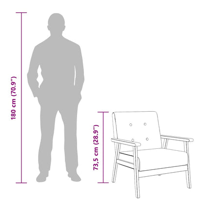 Sessel Dunkelgrau Stoff